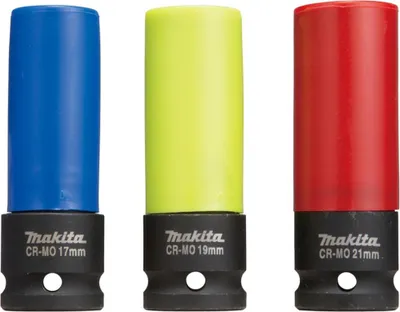 Produktbild von Makita Zestaw Nasadek Udarowych Do Kół 17 19 21Mm