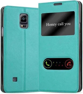 Obrázek produktu pro Cadorabo ochranné pouzdro pro Samsung Galaxy NOTE 4 pouzdro v tyrkysové barvě pouzdro na mobilní telefon pouzdro typu kniha kryt pouzdro