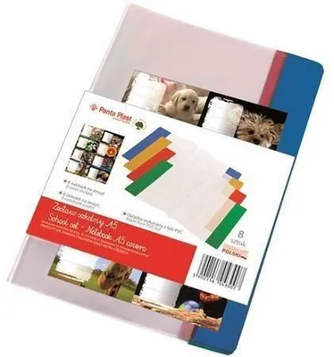 Image de Couverture de cahier A5 en pvc x 8 pcs + autocollants