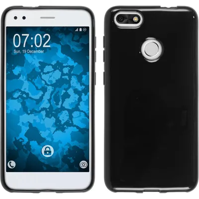 Produktbild von PhoneNatic Case kompatibel mit Huawei P9 Lite Mini - schwarz Silikon Hülle  Cover