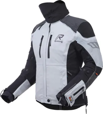 Produktbild von Rukka Flexorina wasserdichte Damen-Motorrad-Textiljacke, weiß/schwarz, 38