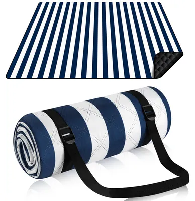 Produktbild von Picknickdecke wasserdicht, 200 x 200 cm, XXL Strandmat für Outdoor