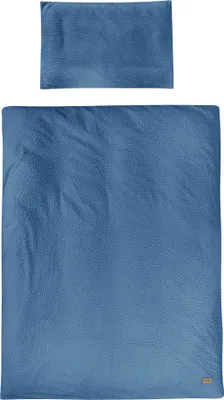 Produktbild von roba Kinderbettwäsche Seashells Indigo 100 x 135 cm - Bettwäsche Set 2-teilig -  Baumwolle - GOTS und  100  - Blau