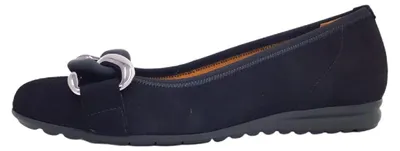 Image de Gabor Comfort : Ballerines pour femmes, couleur noire, style décontracté