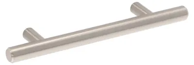 Immagine prodotto di Maniglia per mobili in acciaio inossidabile, distanza tra i fori di 96 mm, finitura nichel satinato