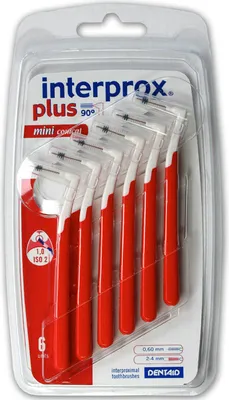 Produktbild von Interprox plus mini conical rot Interdentalbürste 6 St