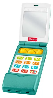 Produktbild von Fisher-Price Laugh & Learn Lernspaß-Klapphandy für Babys und Kleinkinder, musikalisches Aktivitätsspielzeug zum Lernen, mehrsprachige Version, 0,5 Jahr(e), Mit Ton, Batterien erforderlich, AAA, Papier, Mehrfarbig