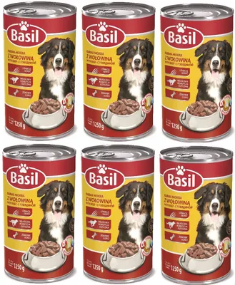 Zdjęcie produktu dla Karma mokra Basil 1250g MIX SMAKÓW dla psa 18szt.