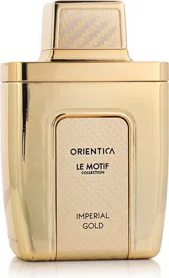 Produktbild von Orientica Le Motif Imperial Gold, Unisex, 85 ml, Flüssiges Parfüm, Bergamotte, Zitrus, Zitrone, Citrus,Bergamot, Green Lemon, Violet Leaves, Jasmine Tea, Lavender