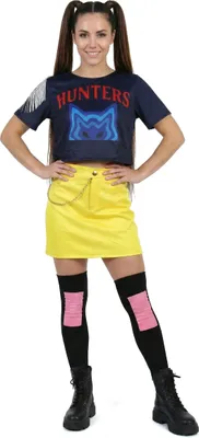 Image de Costume Miss Kpop pour adulte bleu-jaune - M (38-40)