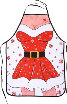 Zdjęcie produktu dla Santa's Babe Fartuch kuchenny damski Mikołajka świąteczny zabawny