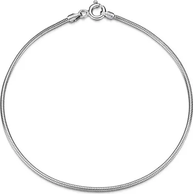 Produktbild von SILBERKETTEN STORE Schlangenkette Armband 1,4mm - 925 Silber, Länge wählbar von 16-25cm - 21cm