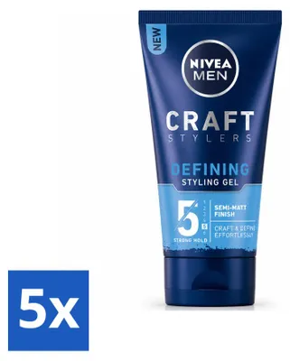 Produktbild von 5 x NIVEA MEN Styling Gel Matte Finish - 150 ml - Vorteilspackung - 5 Stücke