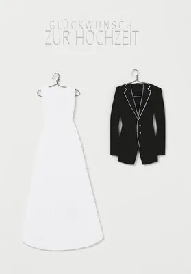 Zdjęcie produktu dla Räder Kleiderkarte Glückwunsch zur Hochzeit