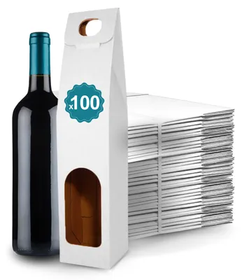 Image de Boîtes d'emballage pour bouteilles de vin (100 pièces)