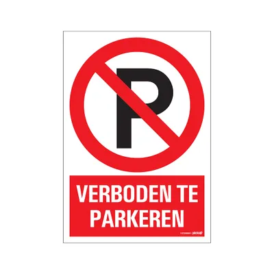 Produktbild von Kombi-Schild 23x33 cm Parken verboten