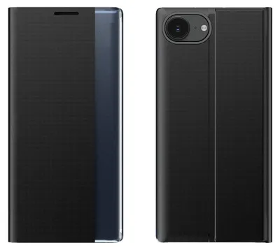 Immagine prodotto di Nuova custodia Sleep con patta e supporto per Iphone 16E - Nero