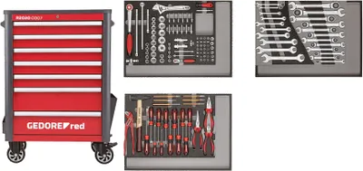 Obrázek produktu pro Gedore R22071004, 93,6 kg, 129 nástroje/nástrojů