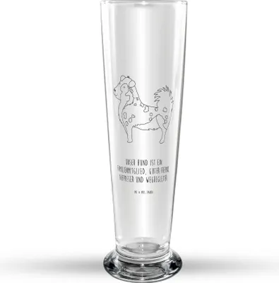 Produktbild von Mr. & Mrs. Panda Bierglas Hund Australien Shepherd - Transparent - Geschenk, Bier Glas, Glasbecher, Sprüche, Spruch, Trinkglas, Bierbecher, Familie, Glasbierglas