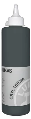 Produktbild von Lukas Cryl Terzia Plastic Bottle Acrylfarbe Ivory Black 500 ml 1 stk