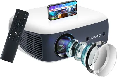 Produktbild von L007 Full HD Beamer, 1080p Projektor, 500 ANSI, Auto Keystone, 4K/8K Dekodierung, Für Heimkino & Büro