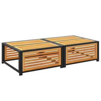 Produktbild von Gartentisch mit Hocker Massivholz Akazie