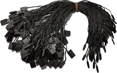 Immagine prodotto di Cordino in nylon per etichette, 1000 pezzi, nero, con dispositivo di sicurezza