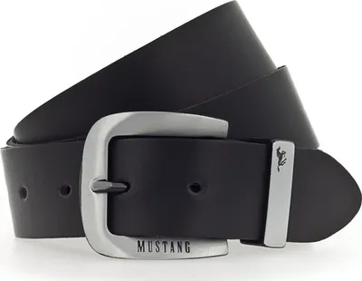 Produktbild von MUSTANG Leder Gürtel Leather Belt W95 Black schwarz