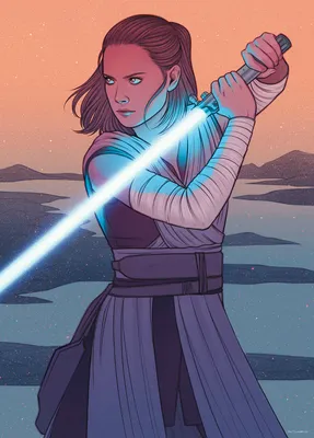 Produktbild von Wandbild - Star Wars Rey Skywalker - Größe 50 x 70 cm