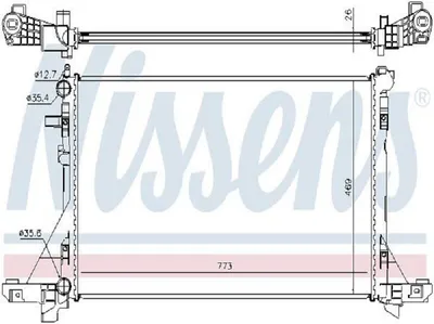 Immagine prodotto di Radiatore, raffreddamento motore NISSENS 630732