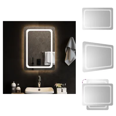 Image de vidaXL Miroir de salle de bain LED 50x70 cm - miroir