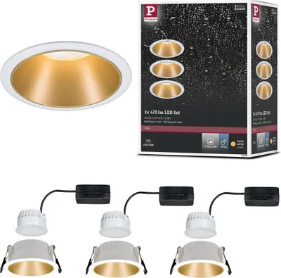 Zdjęcie produktu dla Zestaw 3 lamp wpuszczanych LED Cole firmy Paulmann