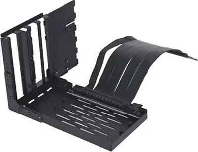 Produktbild von Lian Li Universelles Vertikales GPU-Kit Mit 4 Slots (Mit Gen 4 Riser), Universal, GPU-Bausatz, Stahl, Schwarz, 20 cm, 188 mm