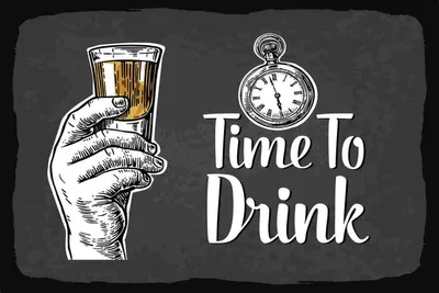 Produktbild von vianmo Holzschild 20x30 cm Time to Drink