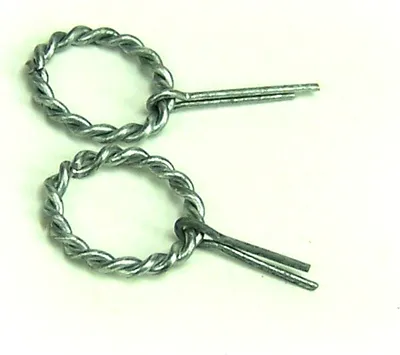 Produktbild von 2 St Türgriff , Türringe, Halteringe. Krippenbau. aus Metall. 1,5 cm.