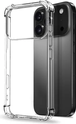 Obrázok produktu pre Pre Apple iPhone 17 Pro – ochranné puzdro z silikónu a TPU, priehľadné