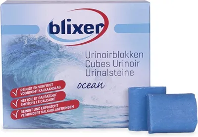 Produktbild von Blixer Blue Urinalsteine – Meeresduft – 36 Stück