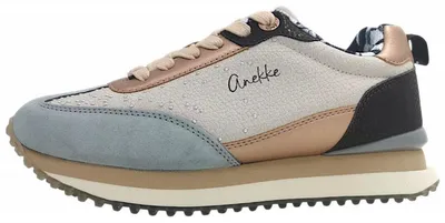 Image de Chaussures Anekke pour femmes, type lacets, style sportif, couleur beige, pour un usage quotidien
