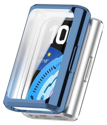 Obrázok produktu pre Puzdro z TPU pre inteligentné hodinky Huawei Band 11 Pro s úplným krytím a ochranou displeja, modré