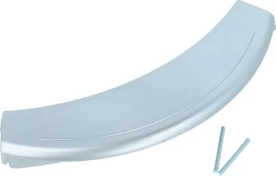 Produktbild von vhbw Türgriff kompatibel mit Bosch/Siemens WAE28492/22, WAE28492/21, WAE28493/22, WAE28493/01, WAE28492/20 Waschmaschine Edelstahl / Kunststoff Silber