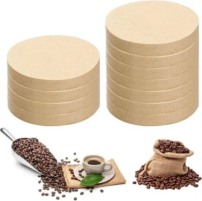 Zdjęcie produktu dla Filtry do espresso o średnicy 64 mm, 200 sztuk, niepowlekane, okrągłe filtry do kawy przeznaczone do ekspresów do espresso