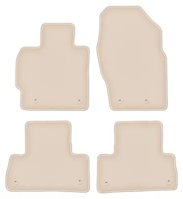 Produktbild von DURBAN Beige Velours-Fußmatten-Set für Mazda CX-7 SUV (2009-2012)