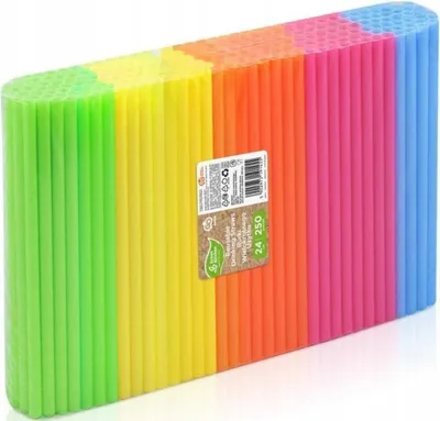 Obrázok produktu pre Słomki wielorazowe kolorowe 250 szt