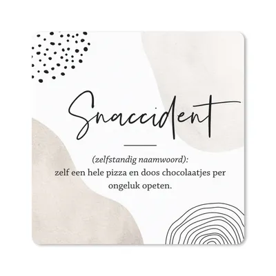 Produktbild von MuchoWow® Mauspad Mousepad Zitate - Snaccident definition - Sprichwörter - Wörterbuch 30x30 cm - Mousepads - Maus Mat - Pad - Mausunterlage - Gaming
