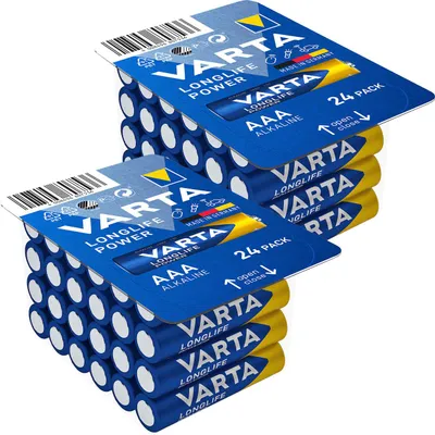 Produktbild von VARTA Longlife Power AAA/Micro Alkaline-Batterien - 2x 24er-Pack für Dauereinsatz - 1,5 Volt LR03 - Ideal für Fernbedienungen, Lampen & Spielzeuge