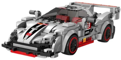 Image de Blocs de construction Robot voiture de sport 2 en 1 gris 363 pièces.