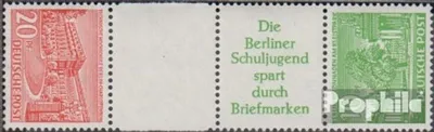 Produktbild von Briefmarken Berlin (West) 1952 Mi SKZ3 gestempelt Berliner Bauten