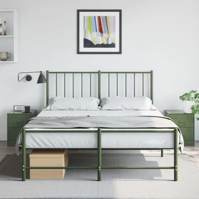 Image de Maison Exclusive - Tables de chevet 2 pièces Vert 34,5x39x44 cm Acier