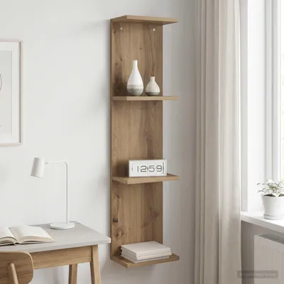 Obrázek produktu pro Maison Exclusive – Nástěnná police, masivní dub, rozměry 22 x 15 x 100 cm