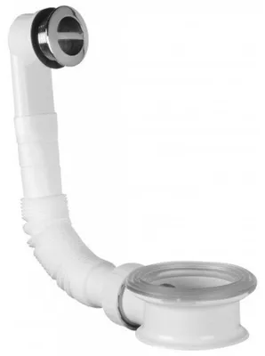 Image de Garniture de trop-plein pour lavabo avec entretoise, ABS/chrome